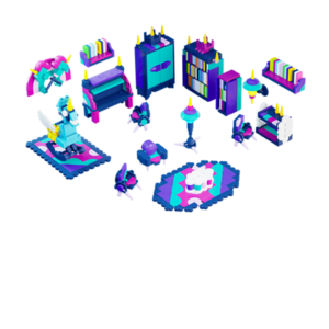 Decoración de estilo de vida brillante